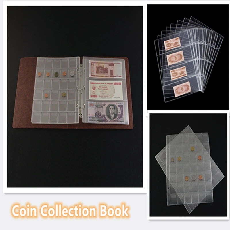 Coin Collection Book 42/30/20 Pockets Coin Holder Sheet for Storage Album Portable Professional Commemorative Coin Collection
Coin Collection Book 42/30/20 Pockets Coin Holder Sheet for Storage Album Portable Professional Commemorative Coin Collection