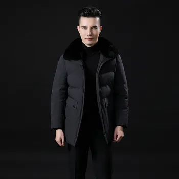 Color: Gray Black 2019 Winter New Men's Cotton Jacket Men's Thickened Detachable Fur Collar Jacket More Size XL-5XL 
Color: Gray Black 2019 Winter New Men's Cotton Jacket Men's Thickened Detachable Fur Collar Jacket More Size XL-5XL