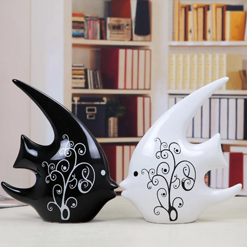 Promotion! Ceramic 1 Set 2 Fish Statues Crafts Ornaments Desktop Ornaments Home Decoration
Promotion! Ceramic 1 Set 2 Fish Statues Crafts Ornaments Desktop Ornaments Home Decoration