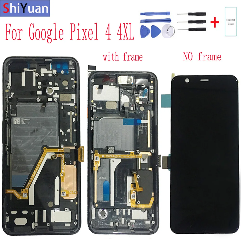 Original LCD Screen For Google Pixel 4 5.7" 4XL 6.3" LCD Display Touch Screen Panel Digitizer Assembly with Frame 100% tested
Original LCD Screen For Google Pixel 4 5.7" 4XL 6.3" LCD Display Touch Screen Panel Digitizer Assembly with Frame 100% tested