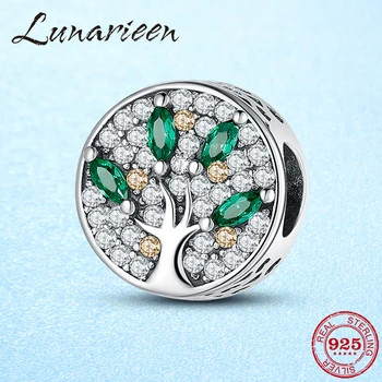 Tree of life Authentic 925 Sterling Silver Dazzling Clear Green zircon DIY beads Fit Original europeu Charms Bracelets making 
Tree of life Authentic 925 Sterling Silver Dazzling Clear Green zircon DIY beads Fit Original europeu Charms Bracelets making