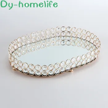 Mirror Glass Tray Gold and Silver Iron Art Crystal Jewelry Tray Oval Fruit Tray Storage Tray Family Storage Wedding Supplies
Mirror Glass Tray Gold and Silver Iron Art Crystal Jewelry Tray Oval Fruit Tray Storage Tray Family Storage Wedding Supplies
