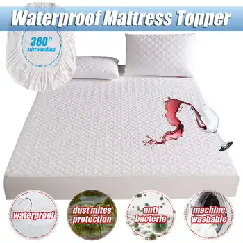 Jacquard Quilted Waterproof Mattress Protector Solid Color Embossed Topper Pad Soft Fitted Sheet Cover with Elastic Band
Jacquard Quilted Waterproof Mattress Protector Solid Color Embossed Topper Pad Soft Fitted Sheet Cover with Elastic Band