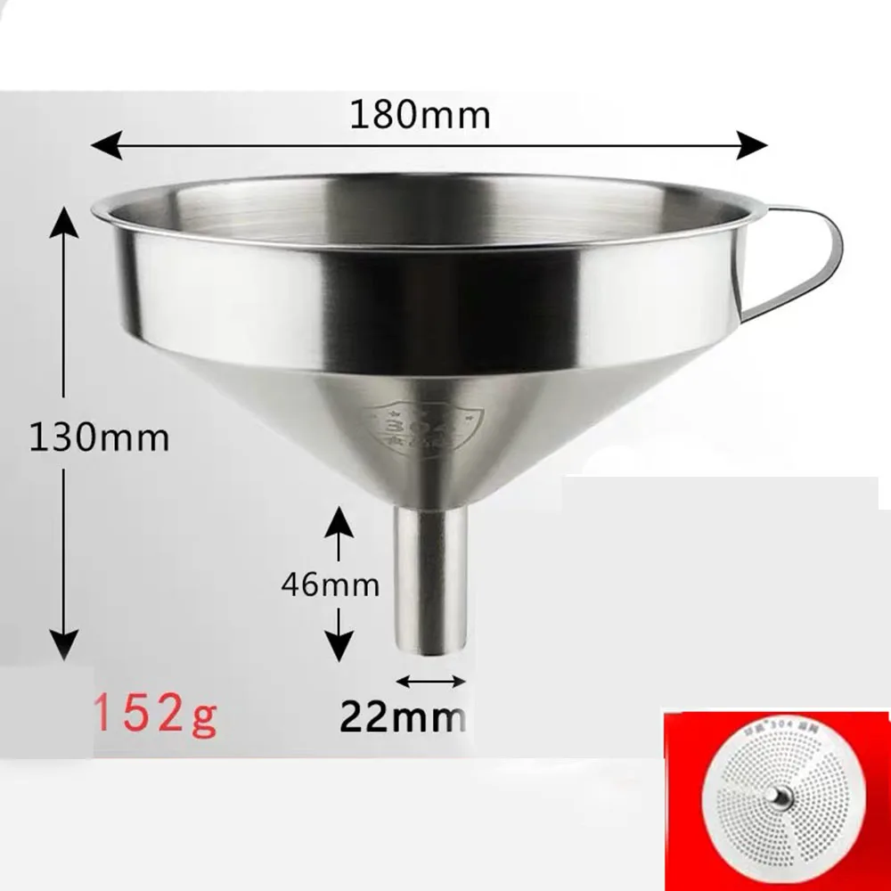 Sanitary Funnel Stainless Steel SUS304 with Detachable Filter Removable Strainer Kitchen Tools
Sanitary Funnel Stainless Steel SUS304 with Detachable Filter Removable Strainer Kitchen Tools