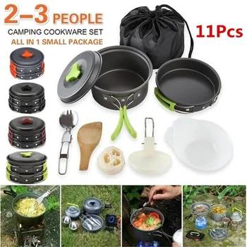 11pcs/Set Outdoor Fast Thermal Tableware Kit Kettle Cup Pot for Camping Hiking Picnic Travel Cookware Sets 
11pcs/Set Outdoor Fast Thermal Tableware Kit Kettle Cup Pot for Camping Hiking Picnic Travel Cookware Sets