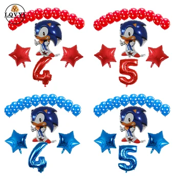14pcs the Hedgehog Sega Sonic Super Hero Double Side Foil Balloon Boy Girl 5 6 year Birthday Party red&blue number balloons deco
14pcs the Hedgehog Sega Sonic Super Hero Double Side Foil Balloon Boy Girl 5 6 year Birthday Party red&blue number balloons deco