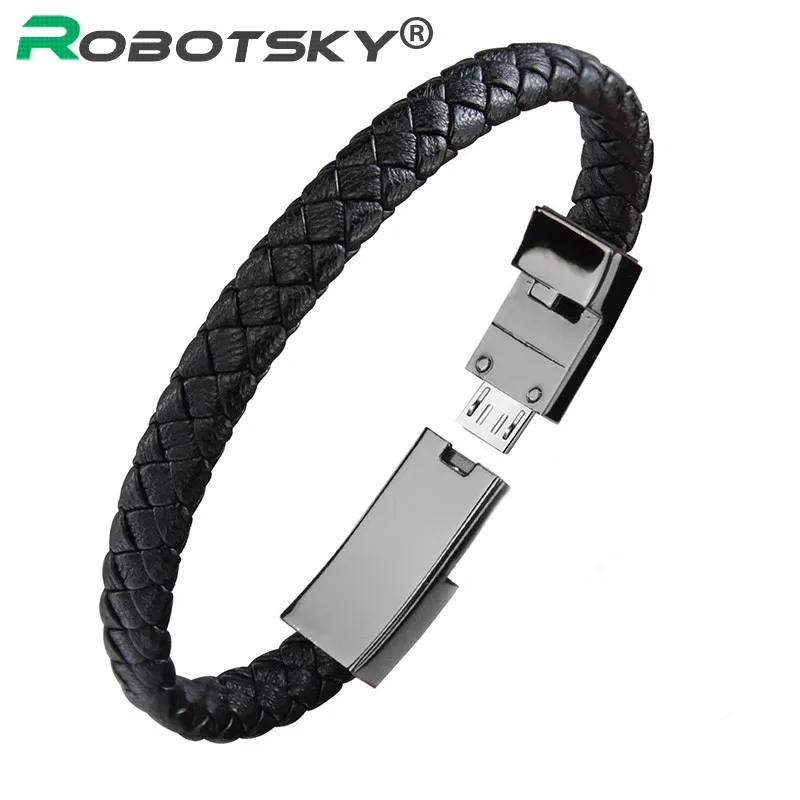 Outdoor Portable Leather Mini USB C Micro USB Bracelet Charger Data Charging Cable Sync Cord For Android Type-C Phone Cable
Outdoor Portable Leather Mini USB C Micro USB Bracelet Charger Data Charging Cable Sync Cord For Android Type-C Phone Cable