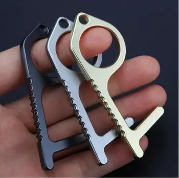 EDC Safety Door Opener Safety Outdoor Elevator Clean Isolation metal Key Door Opener Handle Key Key Buckle no touch key
EDC Safety Door Opener Safety Outdoor Elevator Clean Isolation metal Key Door Opener Handle Key Key Buckle no touch key