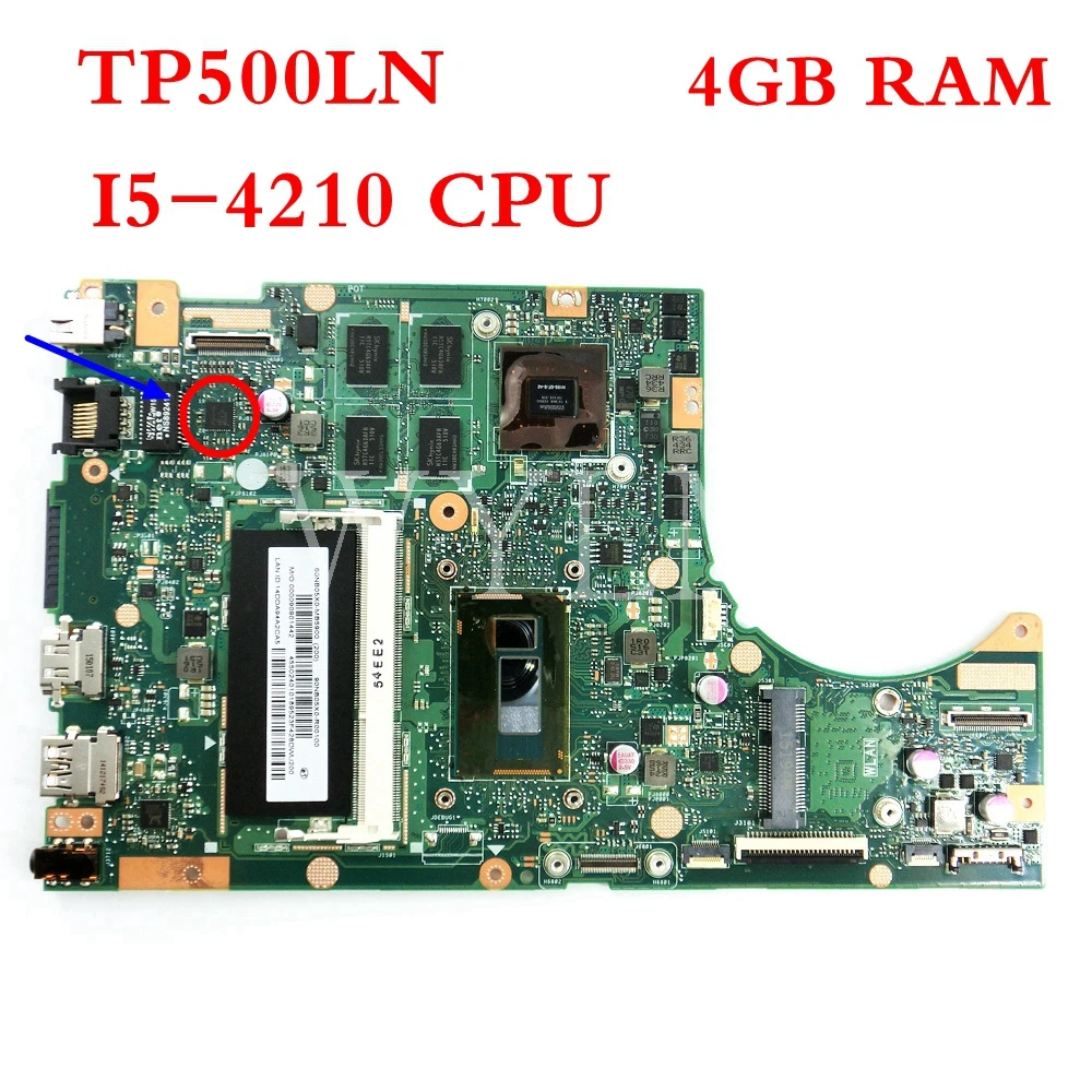 Фото TP500LN/PM I5-4210 процессор 4 Гб RAM материнская плата REV2.0 для ASUS TP500L TP500LN | Материнские платы для ноутбуков (32923988926)