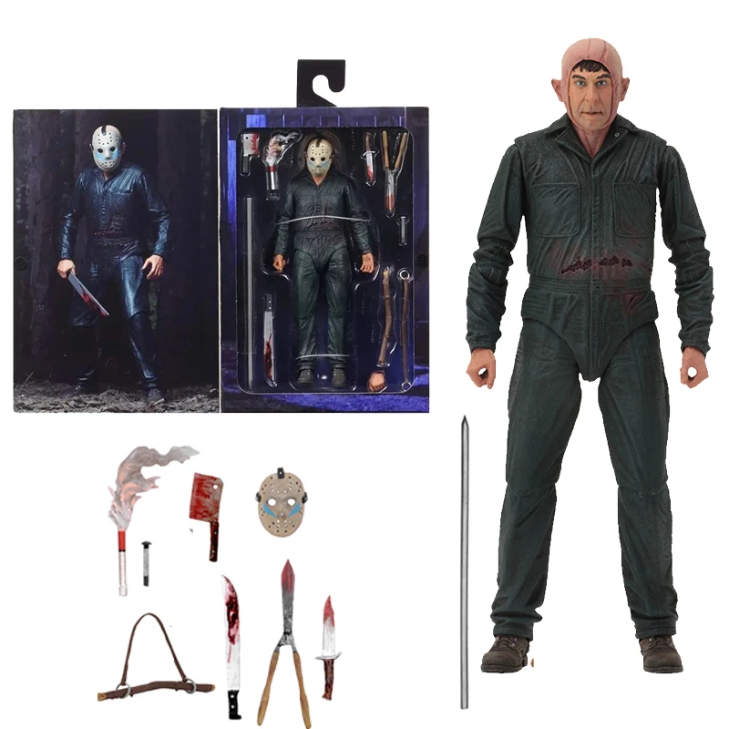 18cm Original NECA Friday the 13th Jason Ultimate Part 5 Roy Burns Action Figure Model Toy Doll Gift
18cm Original NECA Friday the 13th Jason Ultimate Part 5 Roy Burns Action Figure Model Toy Doll Gift