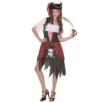 New Cosplay Halloween Adult Women's Red and Red Striped Pirate Dress Fancy Dress Party Stage Performance Costume Party
New Cosplay Halloween Adult Women's Red and Red Striped Pirate Dress Fancy Dress Party Stage Performance Costume Party