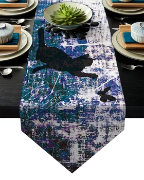 Cat Catching Butterfly Abstract Table Runner Table Flag Home Party Decorative Tablecloth Table Runners
Cat Catching Butterfly Abstract Table Runner Table Flag Home Party Decorative Tablecloth Table Runners