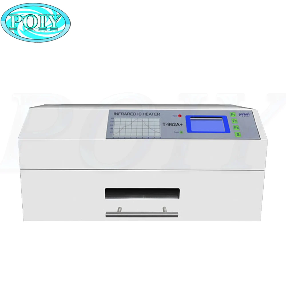 PUHUI T-962A+ 2300W Small Infrared IC Heater Reflow Furnace LED Welding Machine Reflow Oven BGA SMD SMT LED PCB Rework Station
PUHUI T-962A+ 2300W Small Infrared IC Heater Reflow Furnace LED Welding Machine Reflow Oven BGA SMD SMT LED PCB Rework Station