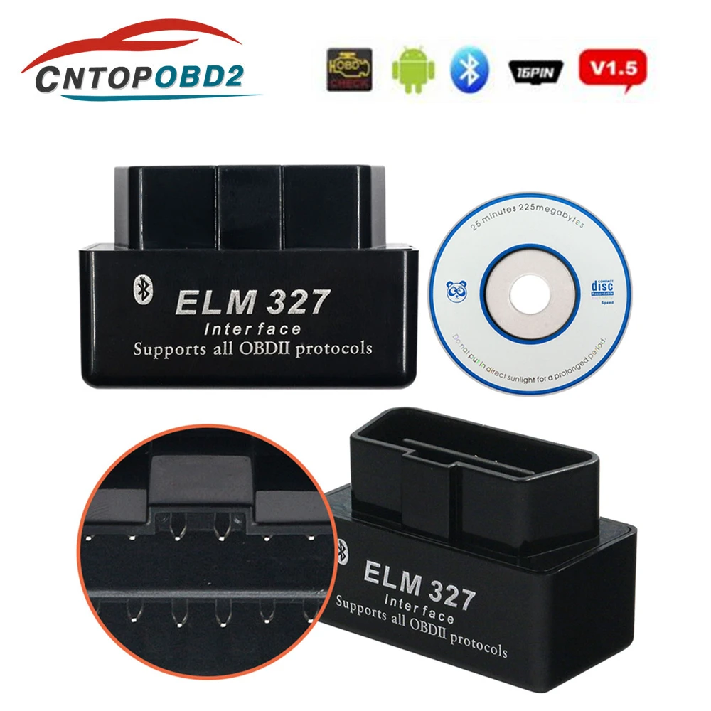 Super Mini ELM327 V1.5 PIC18F25K80 Bluetooth OBD2 Scanner ELM 327 Version 1.5 OBD2/ OBDII for Android PC Torque Car Code Scanner
Super Mini ELM327 V1.5 PIC18F25K80 Bluetooth OBD2 Scanner ELM 327 Version 1.5 OBD2/ OBDII for Android PC Torque Car Code Scanner