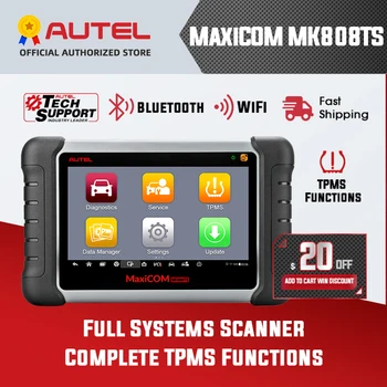 AUTEL MaxiCOM MK808TS MX808TS TPMS Diagnostic Tool Code Reader TPMS Programmer OBD2 Scanner MaxiCOM MK808 MX808 + MaxiTPMS TS601
AUTEL MaxiCOM MK808TS MX808TS TPMS Diagnostic Tool Code Reader TPMS Programmer OBD2 Scanner MaxiCOM MK808 MX808 + MaxiTPMS TS601