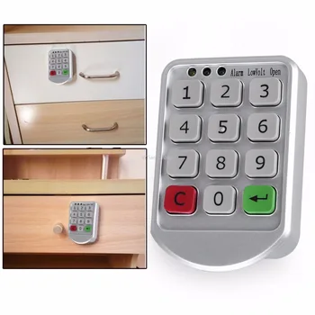 WALFRONT Intelligent Door Code Lock Digital Password Keypad Number Cabinet Door Code Lock Zinc Alloy and Plastic Cabinet Lock
WALFRONT Intelligent Door Code Lock Digital Password Keypad Number Cabinet Door Code Lock Zinc Alloy and Plastic Cabinet Lock