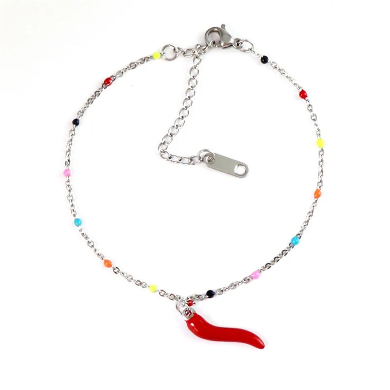 2019 Unique New Bracelet Cute Fashion Lucky Red Pepper Decorative Stainless Steel Give Girlfriend the Best Jewelry
2019 Unique New Bracelet Cute Fashion Lucky Red Pepper Decorative Stainless Steel Give Girlfriend the Best Jewelry