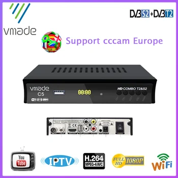 Vmade 1080p tv tuner dvb t2 s2 digital Set top box DVB-S2 Dvb-t2 TV tuner satellite receiver support wifi youtube AC3 T2 decoder
Vmade 1080p tv tuner dvb t2 s2 digital Set top box DVB-S2 Dvb-t2 TV tuner satellite receiver support wifi youtube AC3 T2 decoder