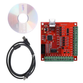 CNC USB Interface Driver MACH3 100KHz Starter Board 4-Axis Motion Controller Supplies Security Protection Replacement
CNC USB Interface Driver MACH3 100KHz Starter Board 4-Axis Motion Controller Supplies Security Protection Replacement