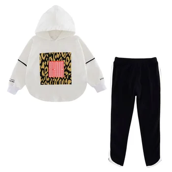 Girls' Sweater Suits European and American 2020 Spring And Autumn New Children'S Casual 2pcs Big Kids Hooded Clothing Sets 4-13Y
Girls' Sweater Suits European and American 2020 Spring And Autumn New Children'S Casual 2pcs Big Kids Hooded Clothing Sets 4-13Y