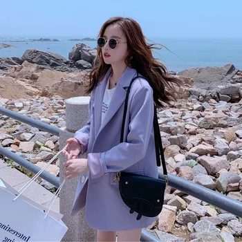 Photo Shoot INS Young Wind Lettered Labeling Beige Apricot Single-Breasted Loose Casual Elegant Small Suit Jacket Women 
Photo Shoot INS Young Wind Lettered Labeling Beige Apricot Single-Breasted Loose Casual Elegant Small Suit Jacket Women