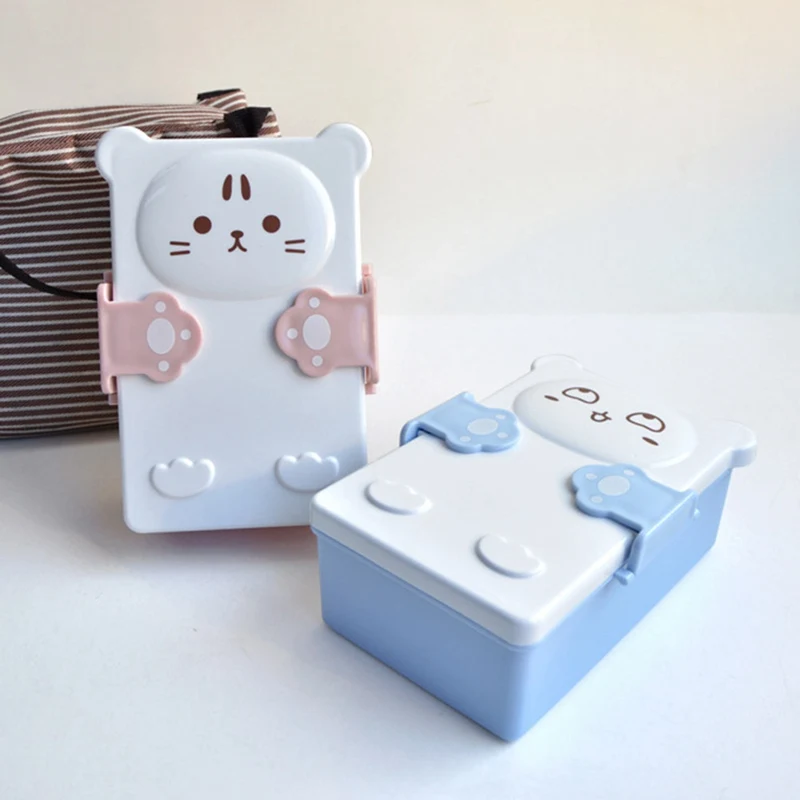 Cartoon Lovely Bento Boxes Double Layer Plastic Sandwich Lunch Box Food Storage Box Microwave Oven for Kids alimentaire Case
Cartoon Lovely Bento Boxes Double Layer Plastic Sandwich Lunch Box Food Storage Box Microwave Oven for Kids alimentaire Case