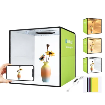 PULUZ Portable Ring Light Photo Studio Light Box Ring Light Highlight Portable Studio Set for Product Display
PULUZ Portable Ring Light Photo Studio Light Box Ring Light Highlight Portable Studio Set for Product Display