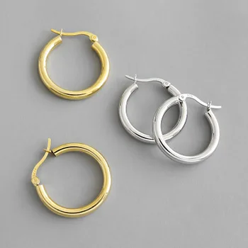 1pair Authentic 925 Sterling silver White/ Gold thick Glossy enless circle Round Hoop Huggie Earrings Fine jEWELRY TLE696
1pair Authentic 925 Sterling silver White/ Gold thick Glossy enless circle Round Hoop Huggie Earrings Fine jEWELRY TLE696