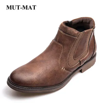 Men's shoes tooling shoes PU leather Chelsea boots Martin boots Ankel-high boots Western cowboy style leather boots 
Men's shoes tooling shoes PU leather Chelsea boots Martin boots Ankel-high boots Western cowboy style leather boots