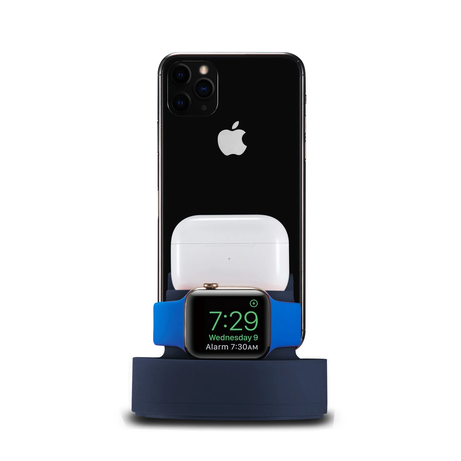 Зарядная док-станция 3 в 1 для Iphone X XS 8 база Apple Watch и aripods подставка ночной зарядки Hol