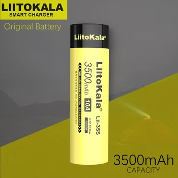 LiitoKala 18650 Battery Lii-35S Lii-31S 3.7V Li-ion 3500mAh 3100mA Power battery For high drain devices.
LiitoKala 18650 Battery Lii-35S Lii-31S 3.7V Li-ion 3500mAh 3100mA Power battery For high drain devices.