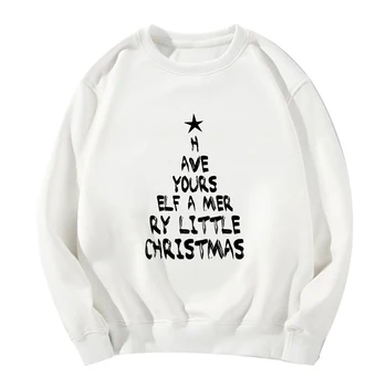 Spring Autumn HAVE YOURS ELF A MERRY LITTLE CHRISTMAS Letter Christmas Tree Print Loose Funny Sweatshirt Women Punk Hoodies
Spring Autumn HAVE YOURS ELF A MERRY LITTLE CHRISTMAS Letter Christmas Tree Print Loose Funny Sweatshirt Women Punk Hoodies