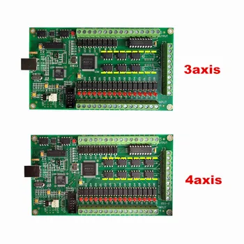 4 axis CNC Motion Controller USB Card Mach3 200KHz Breakout Board Interface