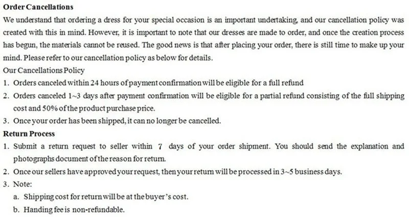 Return Policy