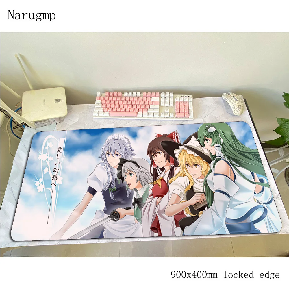 Sakuya Izayoi mouse pad cheapest Computer mat 900x400x3mm gaming mousepad High quality padmouse keyboard games pc gamer desk | Компьютеры