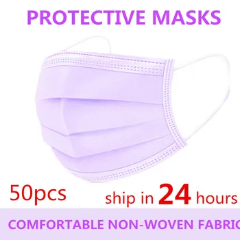 50 PCS 3-Ply Earloop Purple Masks Safely Soft Breathable Mouth Mask Face Mask Non Woven Disposable Adult Breathable Filter Masks
50 PCS 3-Ply Earloop Purple Masks Safely Soft Breathable Mouth Mask Face Mask Non Woven Disposable Adult Breathable Filter Masks