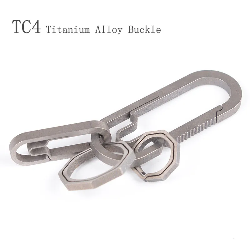 Real Pure Titanium Alloy Key Ring Super Lightweight Hanging Buckle Key Rings Quickdraw Titanium Keychain Tool Creative KeyRing
Real Pure Titanium Alloy Key Ring Super Lightweight Hanging Buckle Key Rings Quickdraw Titanium Keychain Tool Creative KeyRing