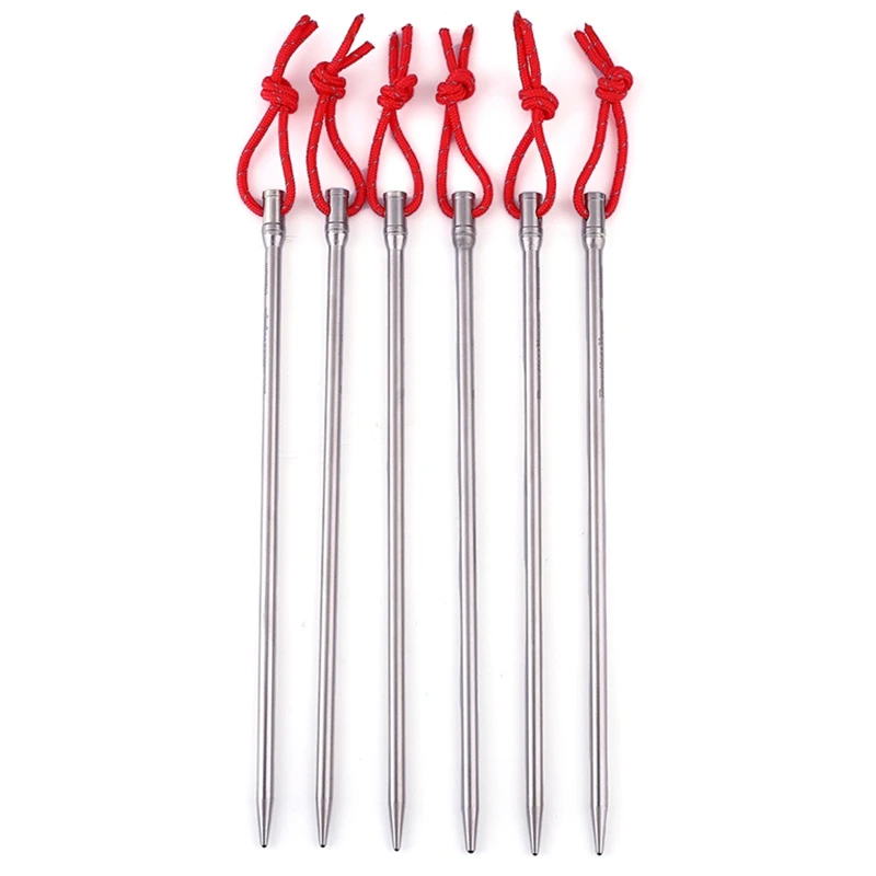 Boundless Voyage Titanium Alloy Tent Nails 165Mm Long Outdoor Camping Tent Accessories Stakes Pegs
Boundless Voyage Titanium Alloy Tent Nails 165Mm Long Outdoor Camping Tent Accessories Stakes Pegs