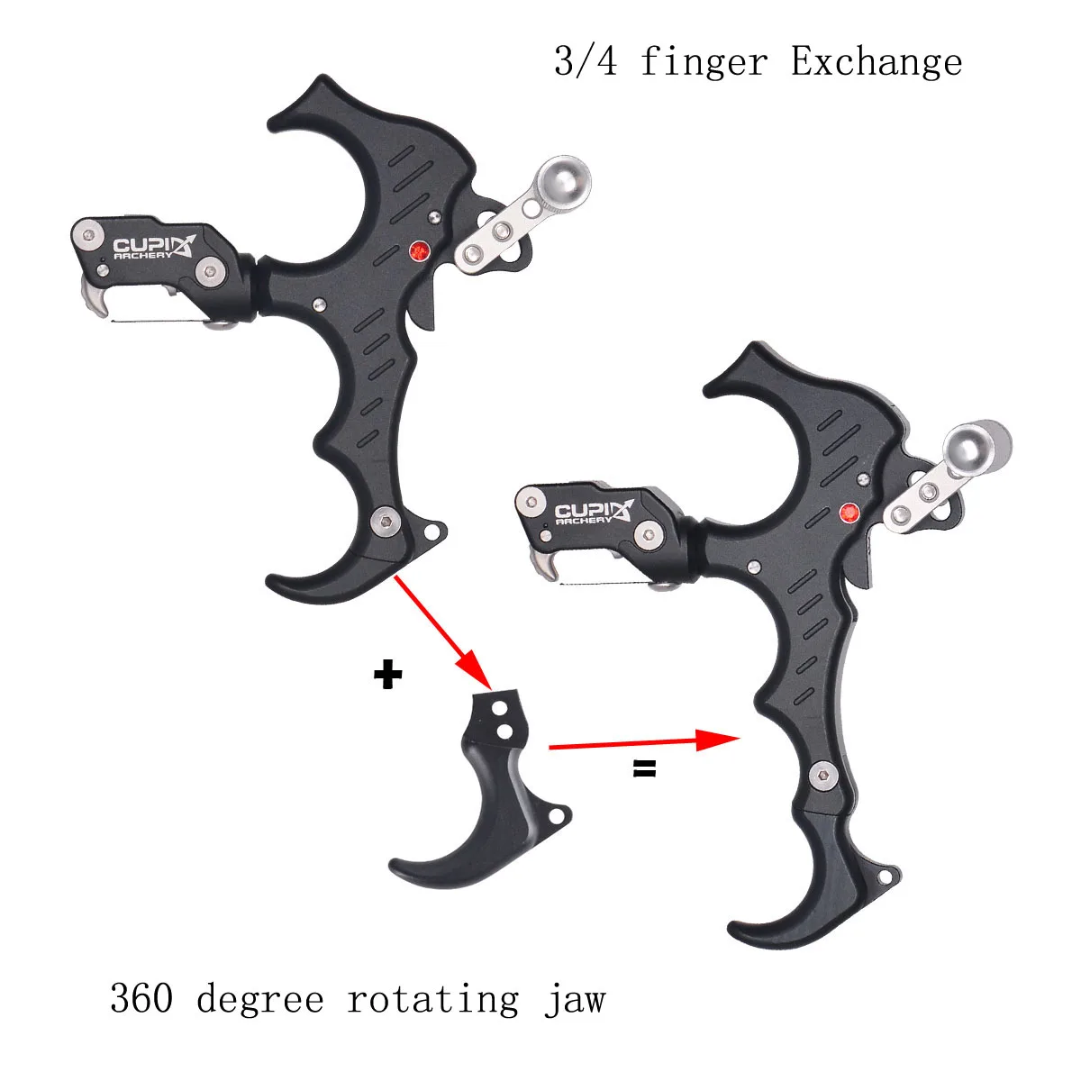 Archery Compound Bow Finger ReleaseC5 Hook-type Finger Grip RH/LH Universal 360 Degree Rotating Jaw Shooting Hunting Accessories
Archery Compound Bow Finger ReleaseC5 Hook-type Finger Grip RH/LH Universal 360 Degree Rotating Jaw Shooting Hunting Accessories