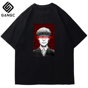 Print Streetwear Peaky Blinders T-Shirts Pure Cotton Vintage T Shirts Tommy Shelby Design O-Neck Men's Short-Sleeve Tee Shirts 
Print Streetwear Peaky Blinders T-Shirts Pure Cotton Vintage T Shirts Tommy Shelby Design O-Neck Men's Short-Sleeve Tee Shirts