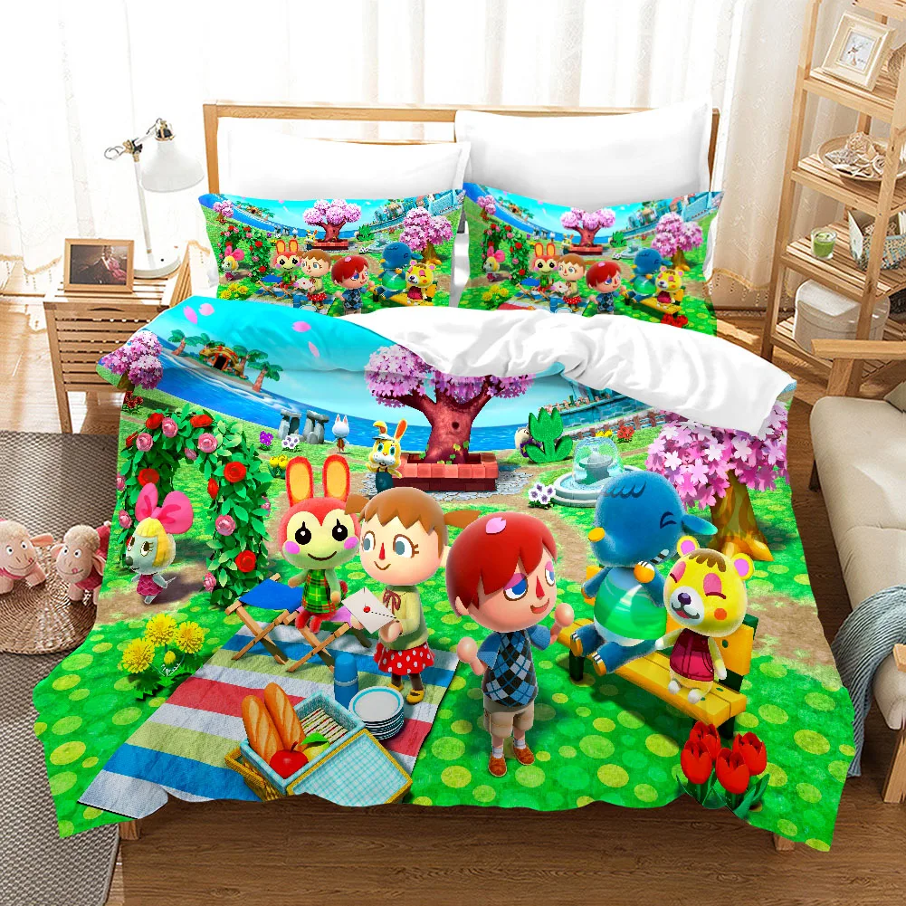 3D Digtal Printed Game Animal Crossing Pattern High Quality Duvet Cover with Pillow Cover 2/3Pcs Bedding Set for Kids and Adults
3D Digtal Printed Game Animal Crossing Pattern High Quality Duvet Cover with Pillow Cover 2/3Pcs Bedding Set for Kids and Adults