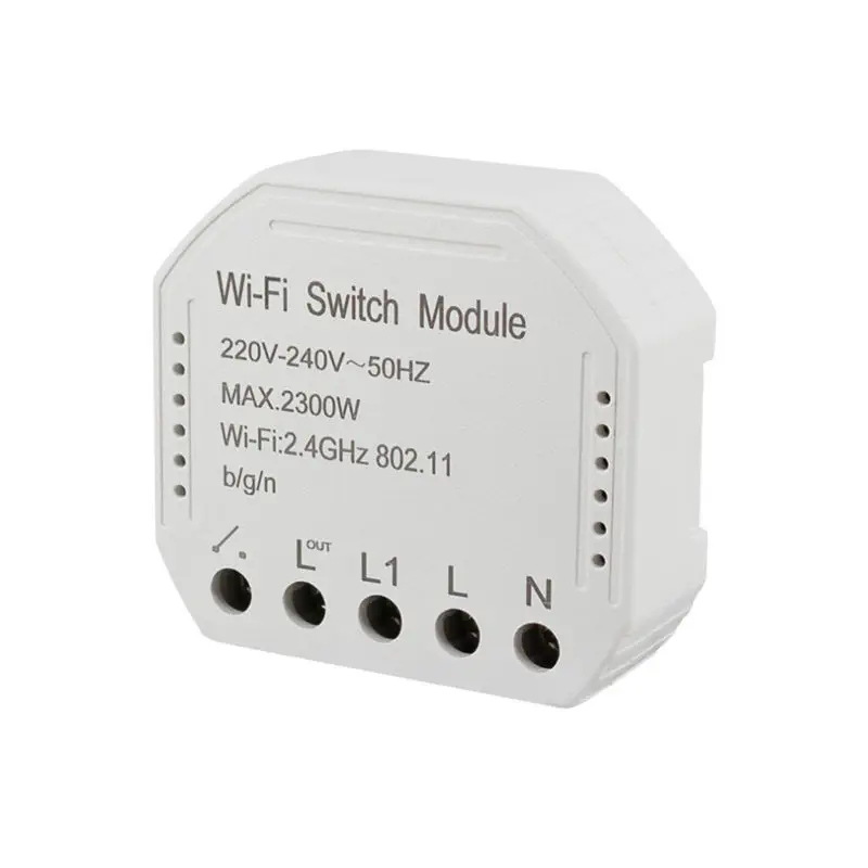 Wifi Smart Switch Module 220-240V 2300W Controller Timer Light Switch Voice Control Work For Amazon Alexa Google App Smart Life
Wifi Smart Switch Module 220-240V 2300W Controller Timer Light Switch Voice Control Work For Amazon Alexa Google App Smart Life