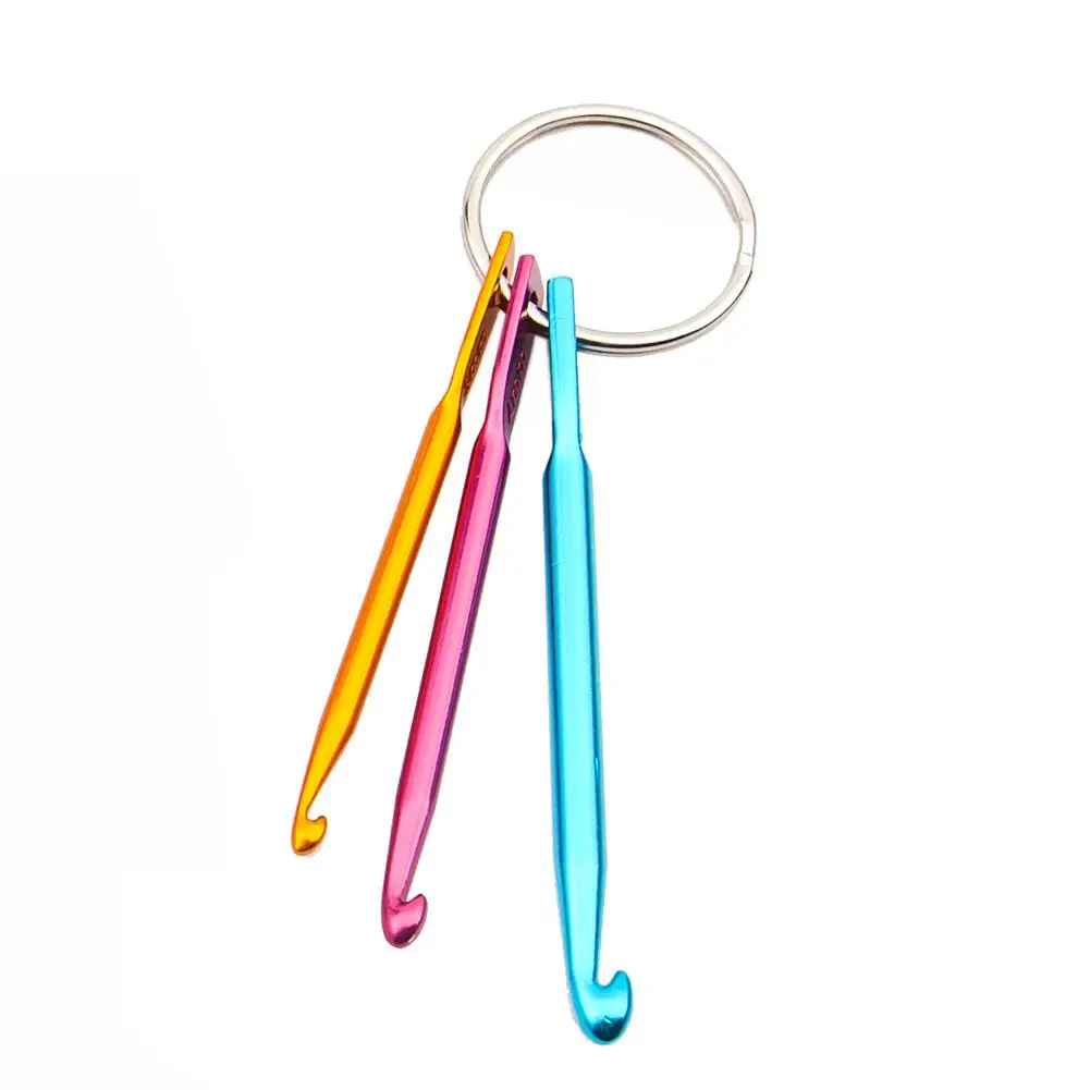 Hot Sale 3 Sizes In 1 Set Keychain Hooks, DIY Multicolour Crafts Knitting Needles Mini Aluminum Crochet Hook
Hot Sale 3 Sizes In 1 Set Keychain Hooks, DIY Multicolour Crafts Knitting Needles Mini Aluminum Crochet Hook