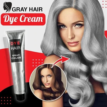 100ml Unisex Light Gray Silver Hair Dye Cream Style Nature Permanent Light Grey Silver Hair Color Cream Beauty DIY Hair Colors
100ml Unisex Light Gray Silver Hair Dye Cream Style Nature Permanent Light Grey Silver Hair Color Cream Beauty DIY Hair Colors