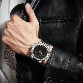 NAVIFORCE Top Luxury Brand Men Watch Leather Waterproof Sports Men’s Watches Quartz Analog Digital Watch Male Relogio Masculino 
NAVIFORCE Top Luxury Brand Men Watch Leather Waterproof Sports Men’s Watches Quartz Analog Digital Watch Male Relogio Masculino