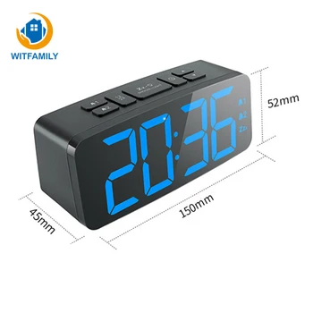 With USB Cable 12/24 Hours Electronic Nixie Clock Snooze Night Light Large Number Display Table Clock Dual Alarm Watch
With USB Cable 12/24 Hours Electronic Nixie Clock Snooze Night Light Large Number Display Table Clock Dual Alarm Watch