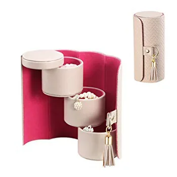 Modern creative multi-layer PU leather cylindrical storage box multi-layer foldable storage tray cosmetic storage bag LB90708
Modern creative multi-layer PU leather cylindrical storage box multi-layer foldable storage tray cosmetic storage bag LB90708