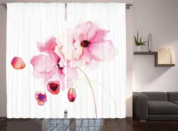 Watercolor Flower Window Curtains Poppies in Soft Colors Dreamy Fresh Spring Season Inspired Image Living Room Bedroom Decor
Watercolor Flower Window Curtains Poppies in Soft Colors Dreamy Fresh Spring Season Inspired Image Living Room Bedroom Decor