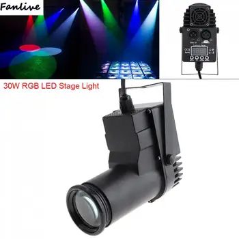 10pcs 30W RGBW 4 in1 DMX Full Color LED Spotlight Spot Beam 6Channel Atmosphere Light with Voice Control for Bar Stage KTV 
10pcs 30W RGBW 4 in1 DMX Full Color LED Spotlight Spot Beam 6Channel Atmosphere Light with Voice Control for Bar Stage KTV