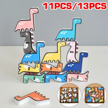 Creative Dinosaur Panda Wooden Blocks Balanced Building Blocks Puzzle Jenga Set Animal Toys Children Table Game Toys
Creative Dinosaur Panda Wooden Blocks Balanced Building Blocks Puzzle Jenga Set Animal Toys Children Table Game Toys